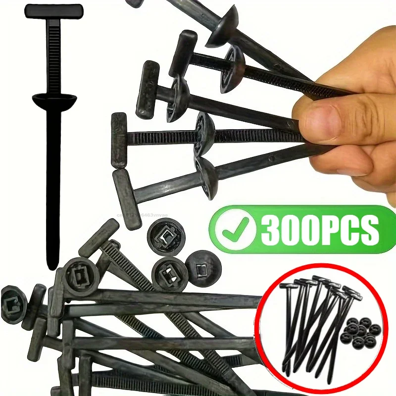 Nylon Universal Cable Tie Buckle Winder Plastic Ties Heavy Duty Self-Locking Clamps Zip Ties With Lock Holder Multipurpose Tool