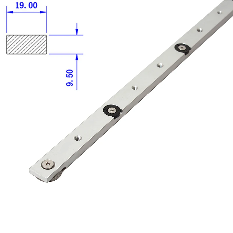 Imagem -06 - Liga de Alumínio T-tracks Slot Miter t Track Jig Miter Bar Slider Tabela Saw Router Tabela T-slot Faça Você Mesmo Woodworking Tool 19 Tipos 30 45 75 tipo