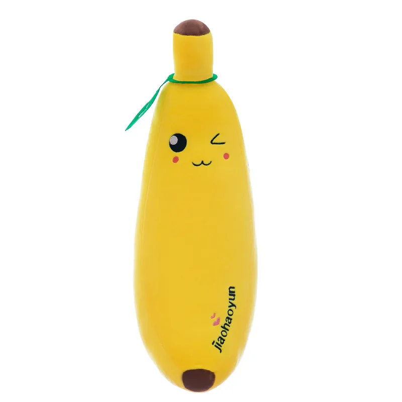 Brinquedo de pelúcia em forma de banana macio crianças boneca presente criativo bonecas de pelúcia para crianças e fãs item de presente ideal em brinquedos e hobbies