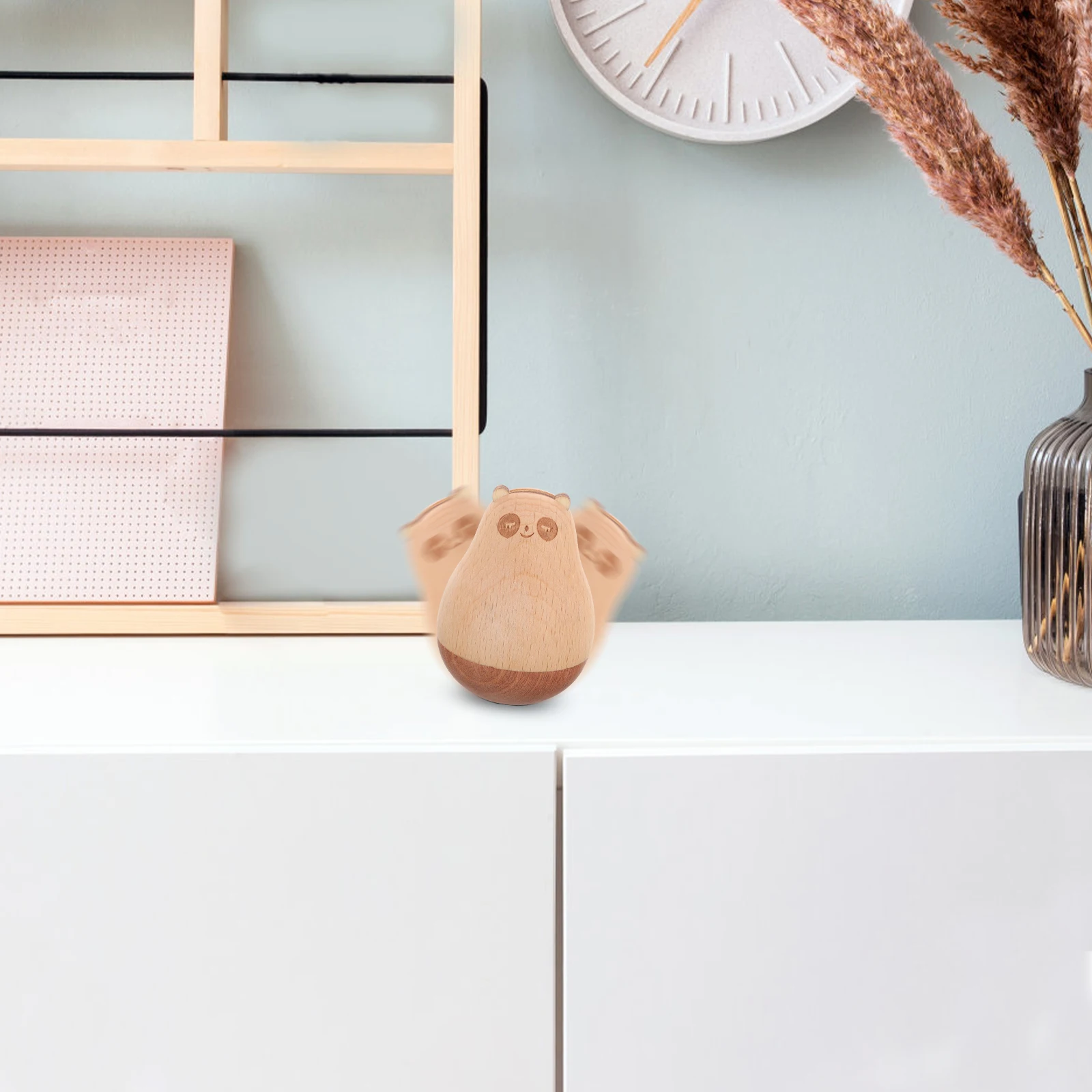 

Wood Animal Tumbler Decor For Home Bedroom Living Room Desktop Wedding Christmas Gift Decoration Ornament