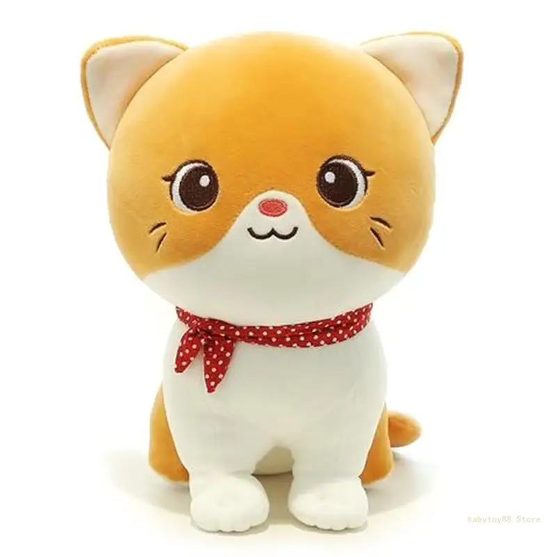 Y4UD 25cm/9.84in Kitten for Doll Baby Room Decoration Eco-friendly Plush for Doll Pleasant Soothing for Doll for