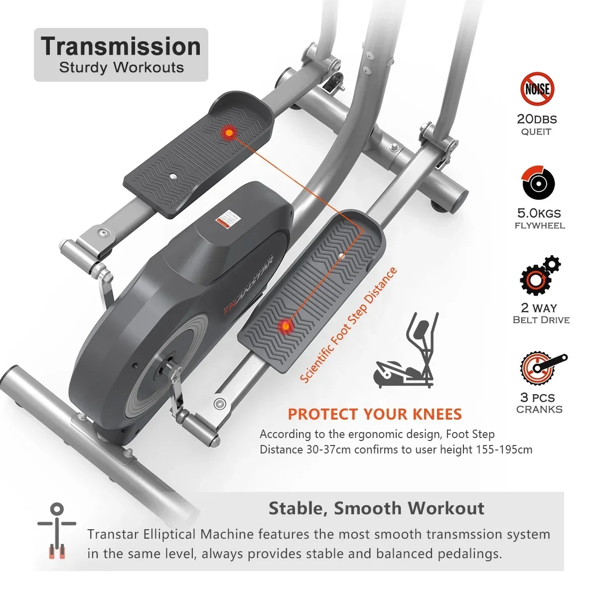 Hot Sale Fitness Exercise Street Strider Elliptical Bike Trainer Maquina de Bicicleta Eliptica