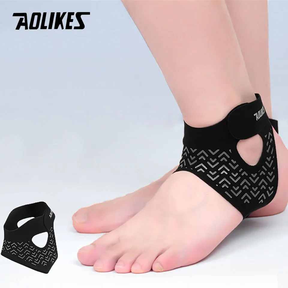 AOLIKES 1PCS Ultra-thin Ankle Brace Bi-directional Strap Compression Stabilizes Ankle Fixation Brace Prevents Ankle Sprains