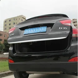 For 2010-2016 Hyundai ix35 Rear of car Door Sticker Stainless Steel Tail door trim Car Styling Accessories