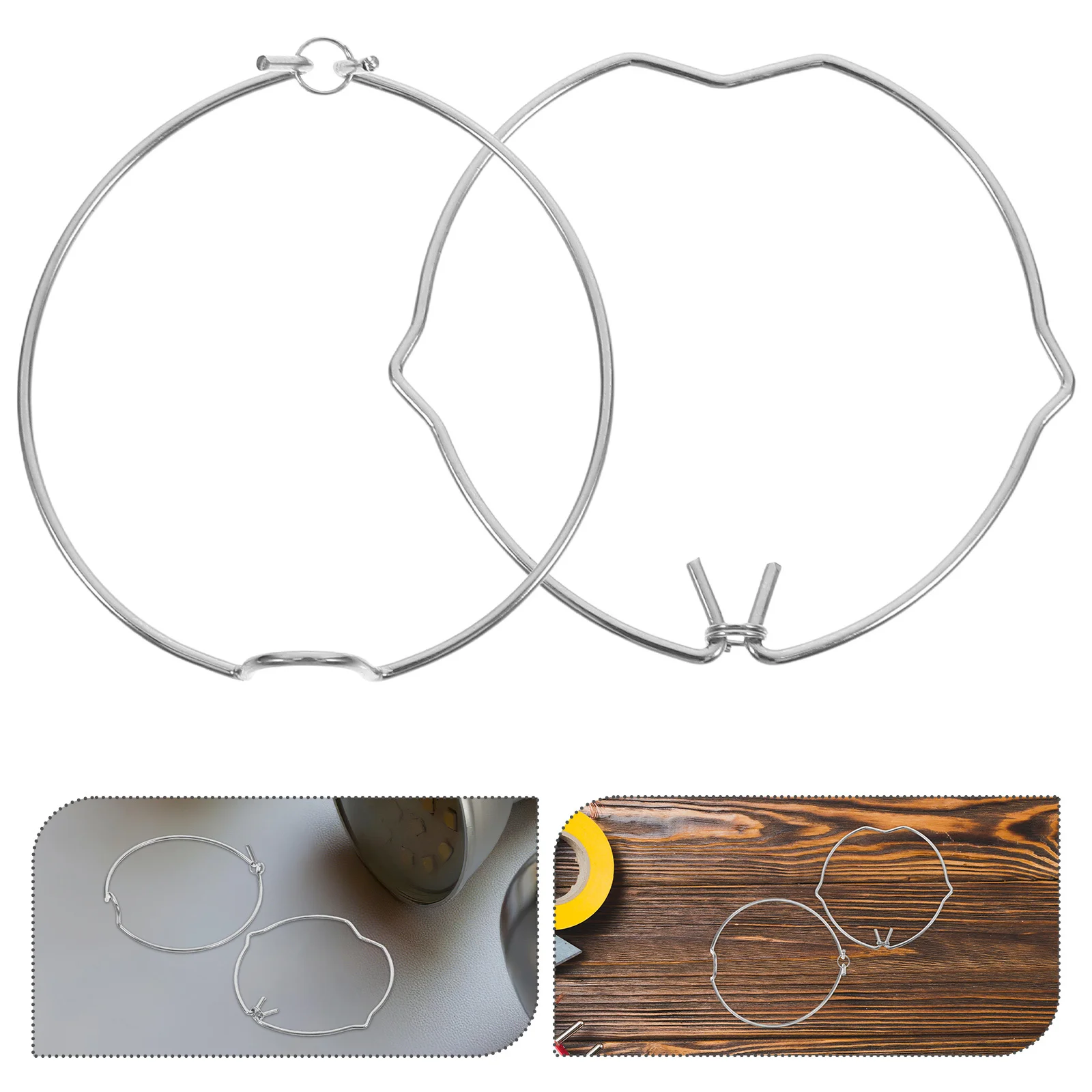 

12Pcs Metal Recessed Light Spring Clips Manganese Steel Lamp Holder Fixing Rings Mr16 Bulb Retaining Clips Fixture Loop for Lamp