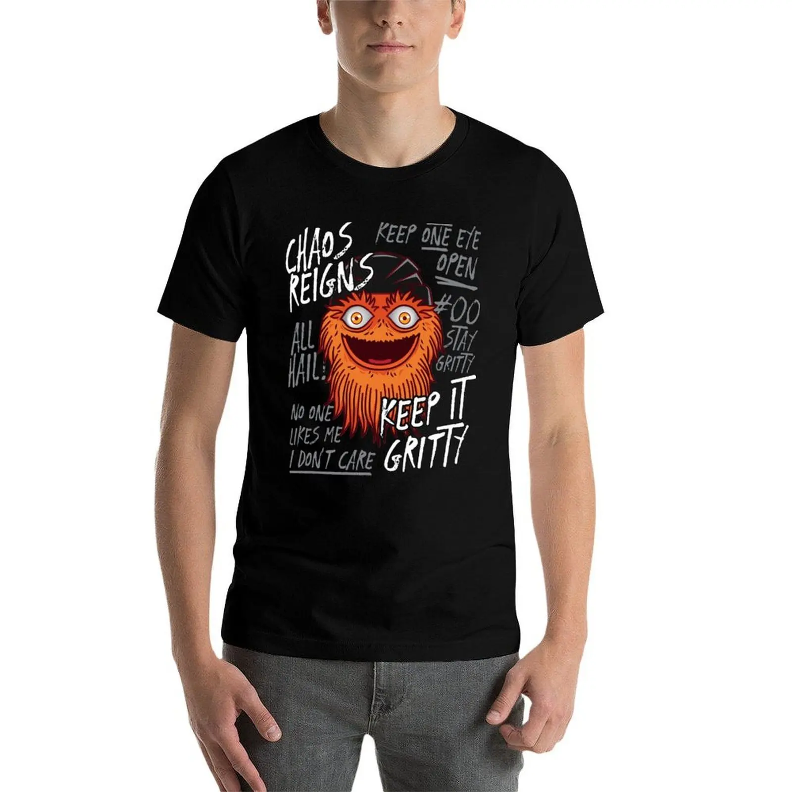 

Chaos Reigns Gritty Keep it T-Shirt man t shirt summer anime t shirts oversize T-Shirt