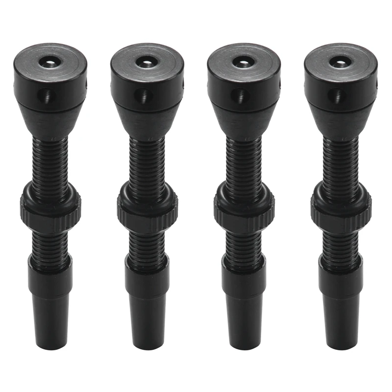 4 Pair 44Mm Tubeless Air Valve For Road Bike & MTB Tubeless Valve Stem