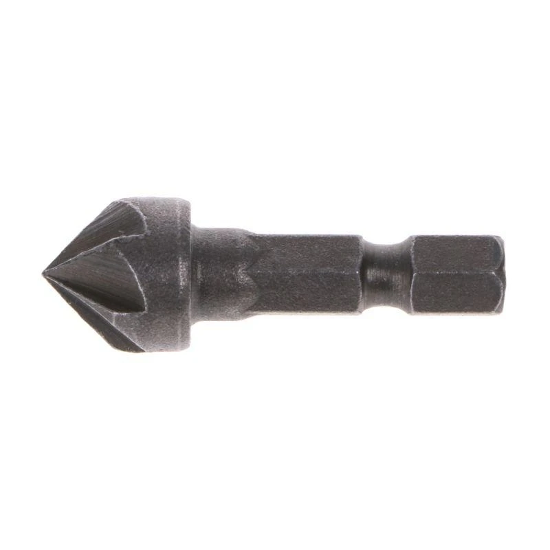 H58C Countersink Drill Bit Set 6 Fluted Countersink 1/4inch Hexagonal Handle Tool