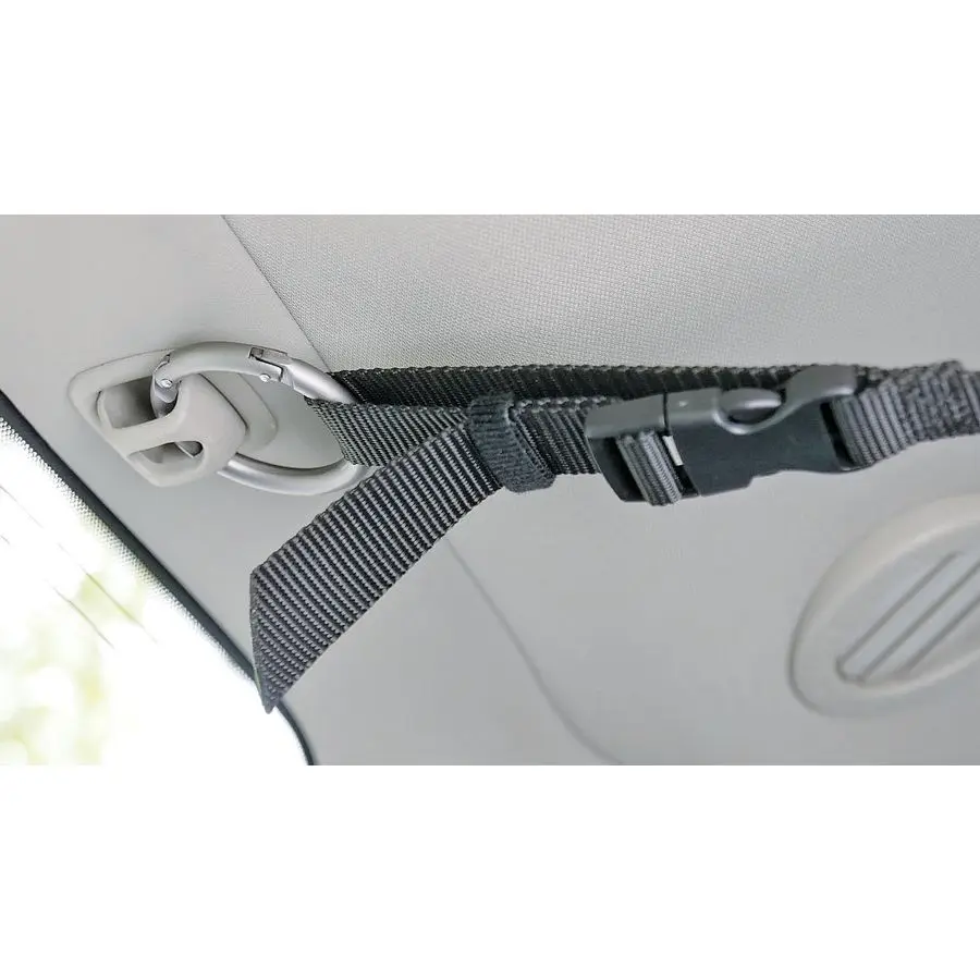 رف قضيب الخور، نظام أرفف صنارة الصيد الداخلية للسيارة شديدة التحمل مع 3 طرق للتركيب، حامل كأس الشفط، حلقة تسلق