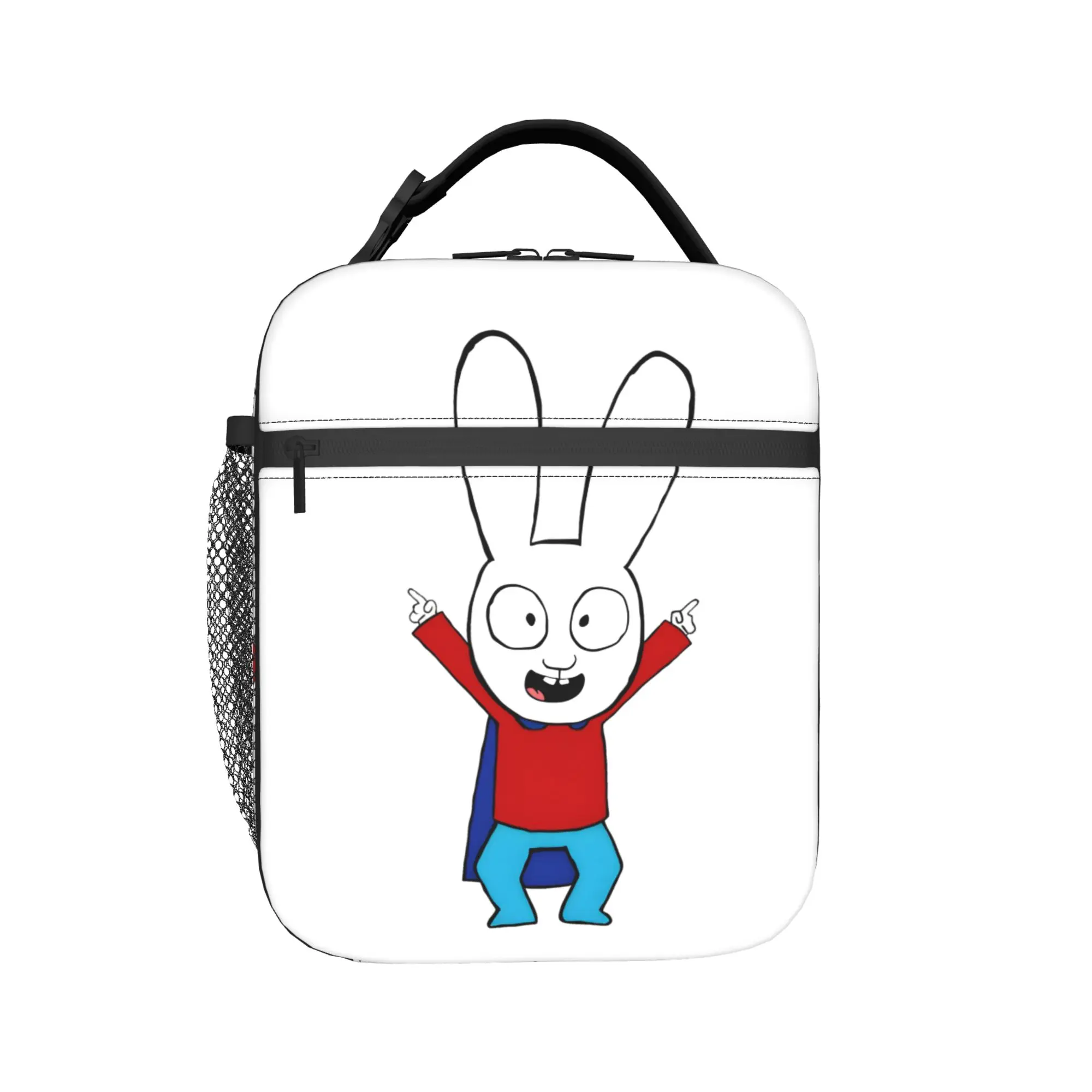Simons Super Rabbit Yeah !  Insulated Lunch Bag Thermal Bag Reusable,Meal Container  Portable Tote Lunch Box Bento Pouch