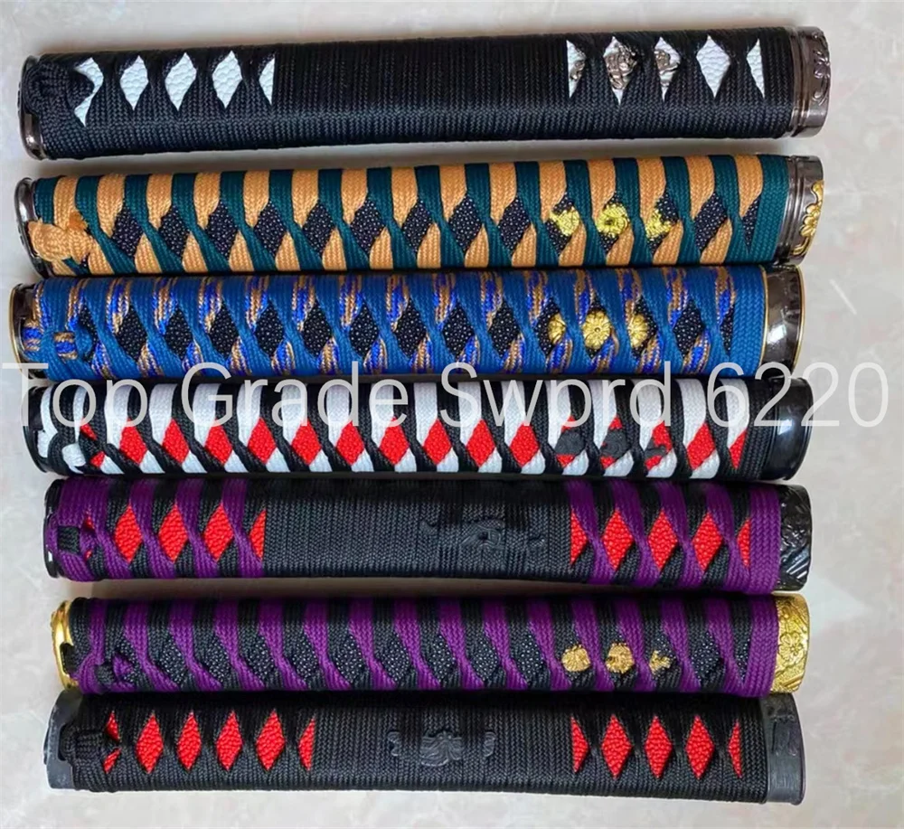 Very Cool 26cm Two Tone Handle Battle Tsuka Hilt Alloy Fuchi Kashira Menuki For Japan Real Japanese Samurai Katana Fittings New