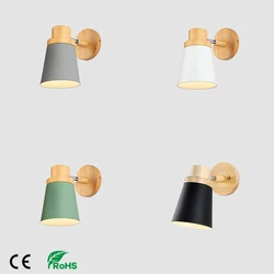 4 Colors LED Wall Lamp Nordic Macaron Bedside Wall Lights Adjustable Reading Lamps or Indoor Aisle Stairs Home Decor Sconces