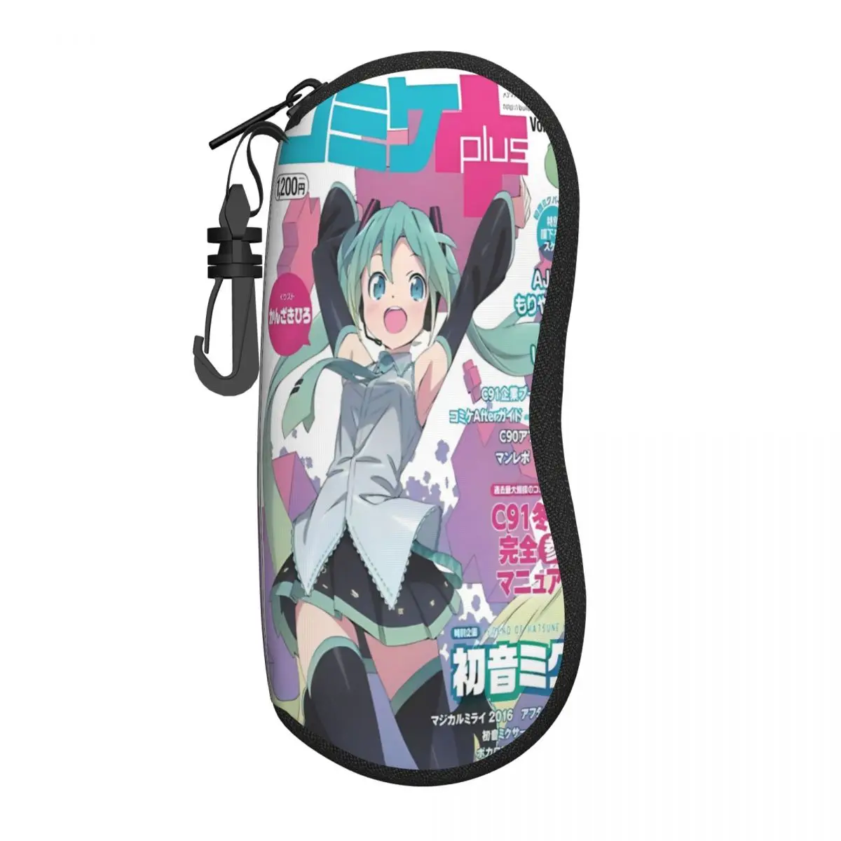 

Cute Hatsunes Mikus Miku Expo 2026 Glasses Case Convenient Eyeglasses Storage Box Anti-Pressure Eye Contacts Case