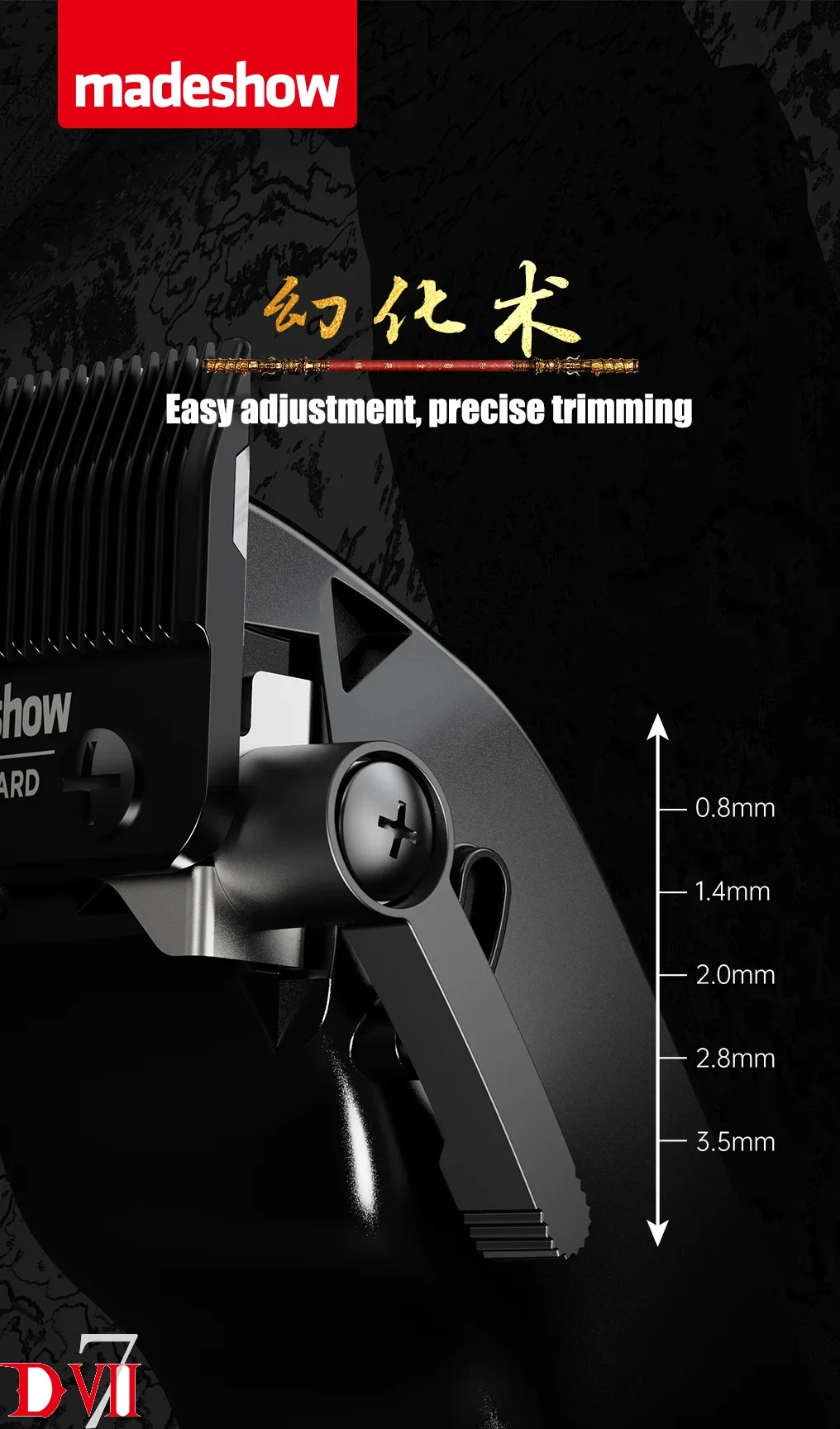 D7 MadeShow (M10+M11) Men\'s Professional High RPM Cordless Hair Clipper Trimmer Set Barber Shop Hair Salon Barber Machine