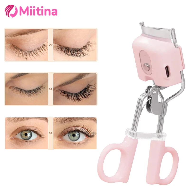

Fast Heating Electric Eyelash Curler With For Women Eyelashes Curling Tweezers Clips Lash Mascara Wands Brush Makeup Beauty Gift