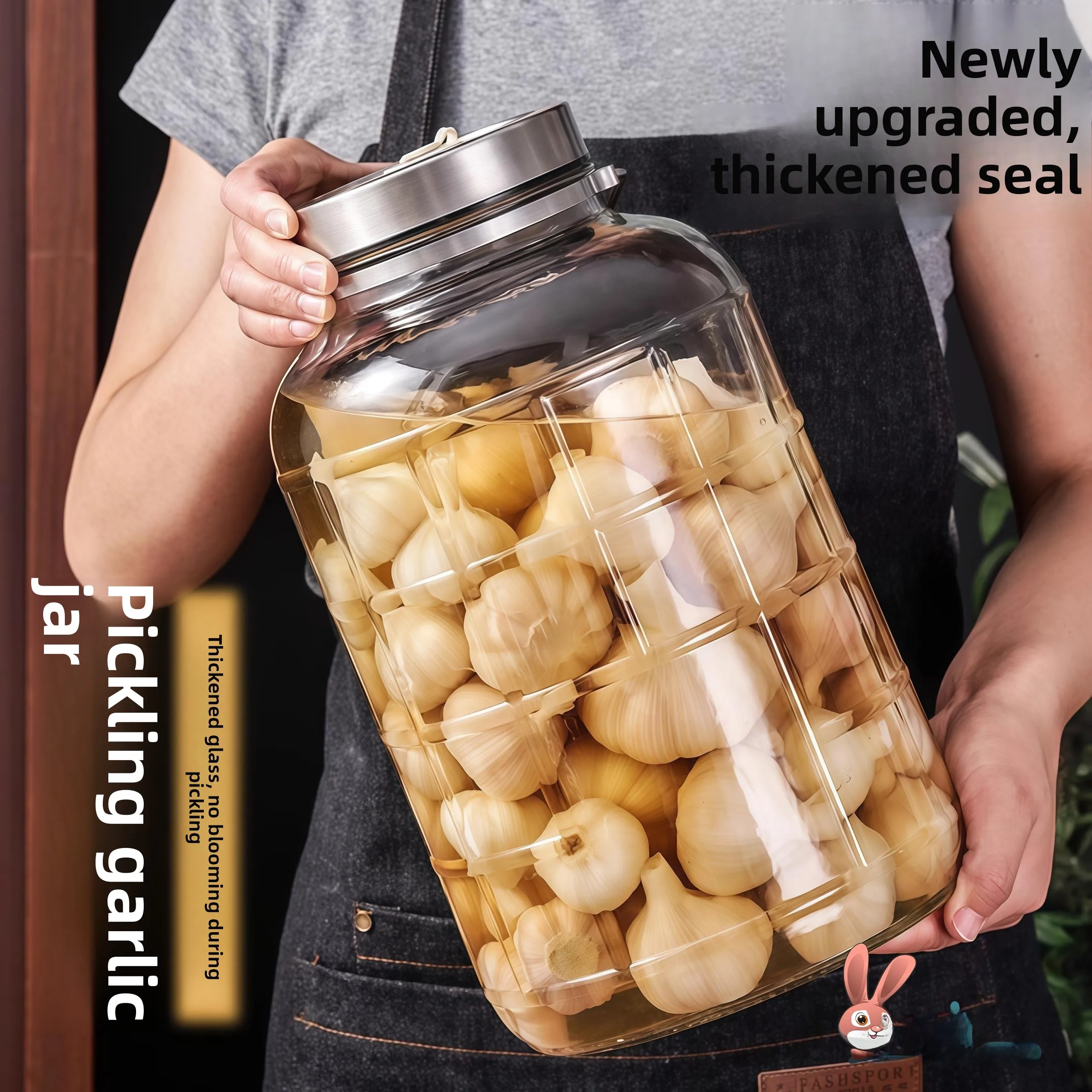 

Food ade Glass Sealable Jar for Preserving Sugar Garlic And Piles Kitchen Storage Container Cylinder ape Home Use