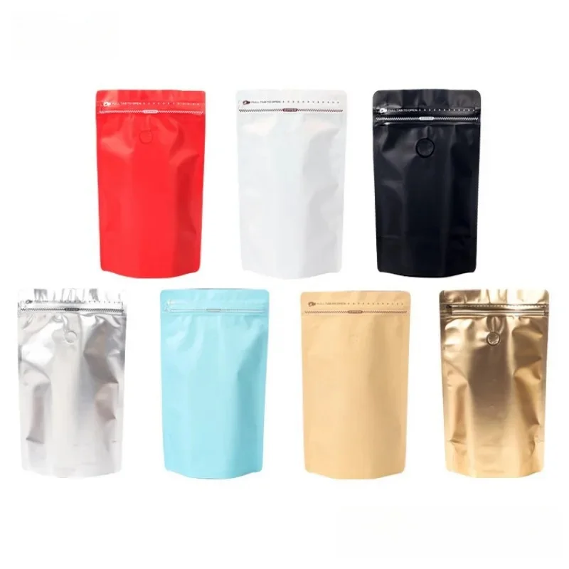 StoBag 50pcs Coffee Packaging Bags with No Vavle Aluminum Foil Stand Up Self-sealing for Food Beans Nuts Powder Storage Pouches