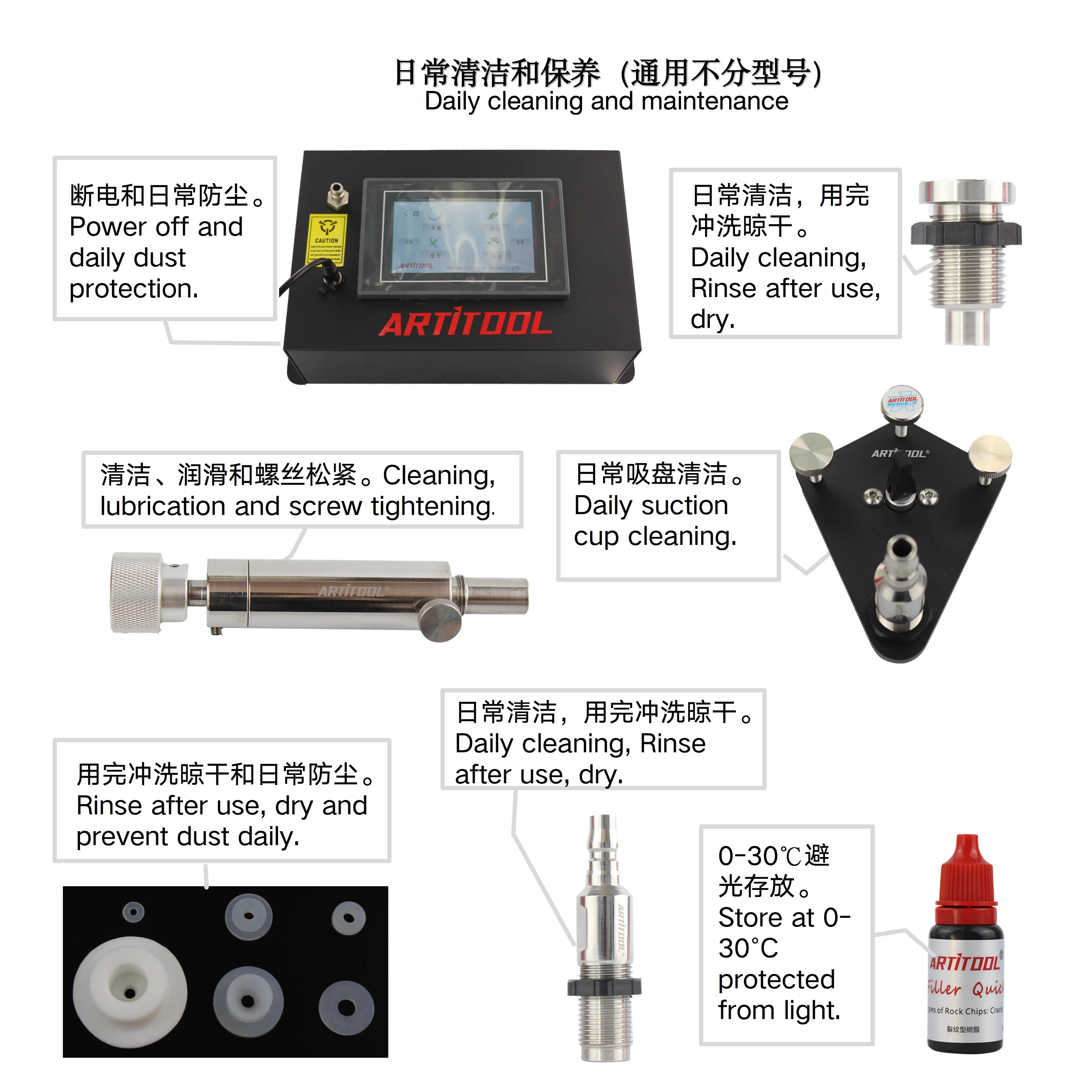 E8 Professional and Useful Chip Crack Auto Glass Repair Tools Windshield Repair Kits