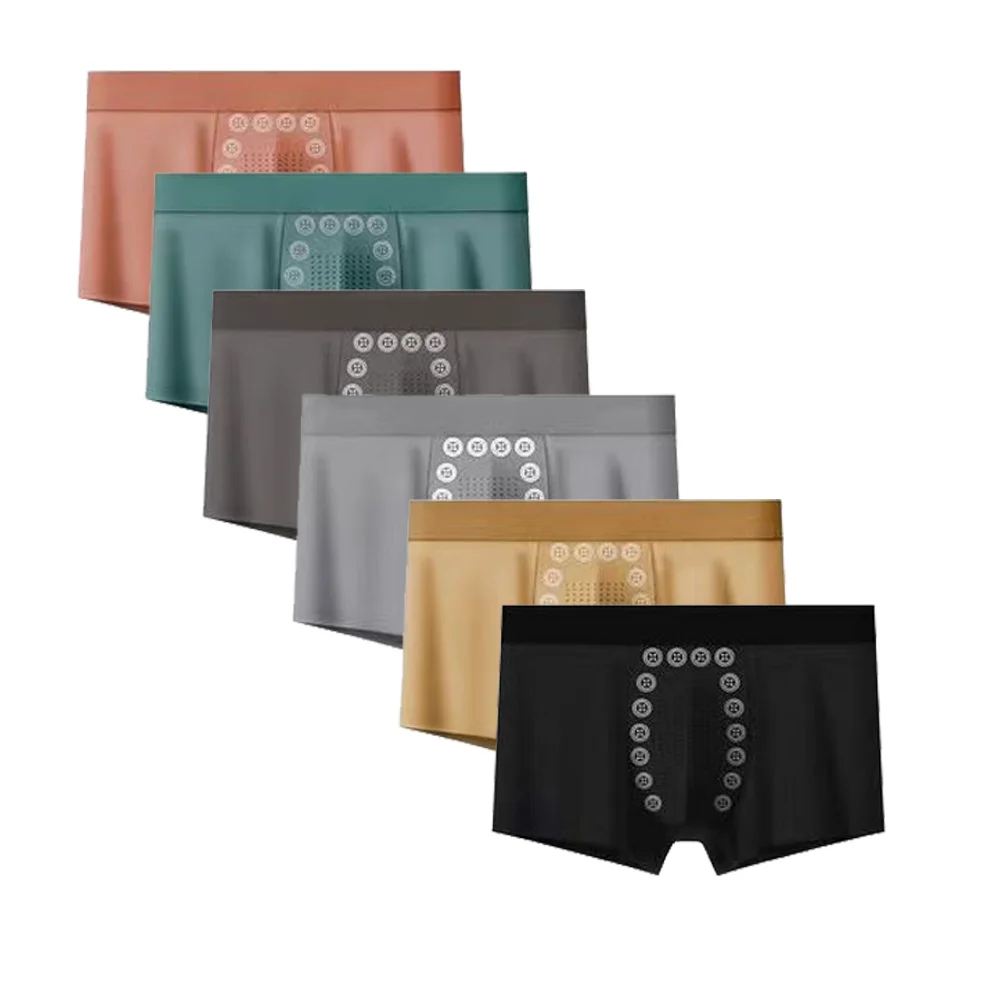 

3Pcs Men's plus Size Sporty Boxer Briefs Breathable Square Pants Comfortable Trendy Youth Flat Shorts Underwear