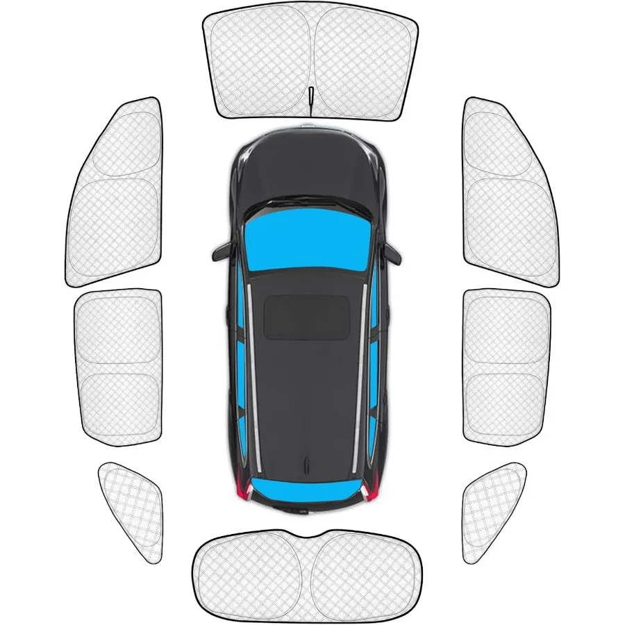 

8pcs Full Window Sun Shades Custom Fit for Kia Sorento 20162020 Accessories Sun Visor Privacy Car Window Covers Sunshade for Wi