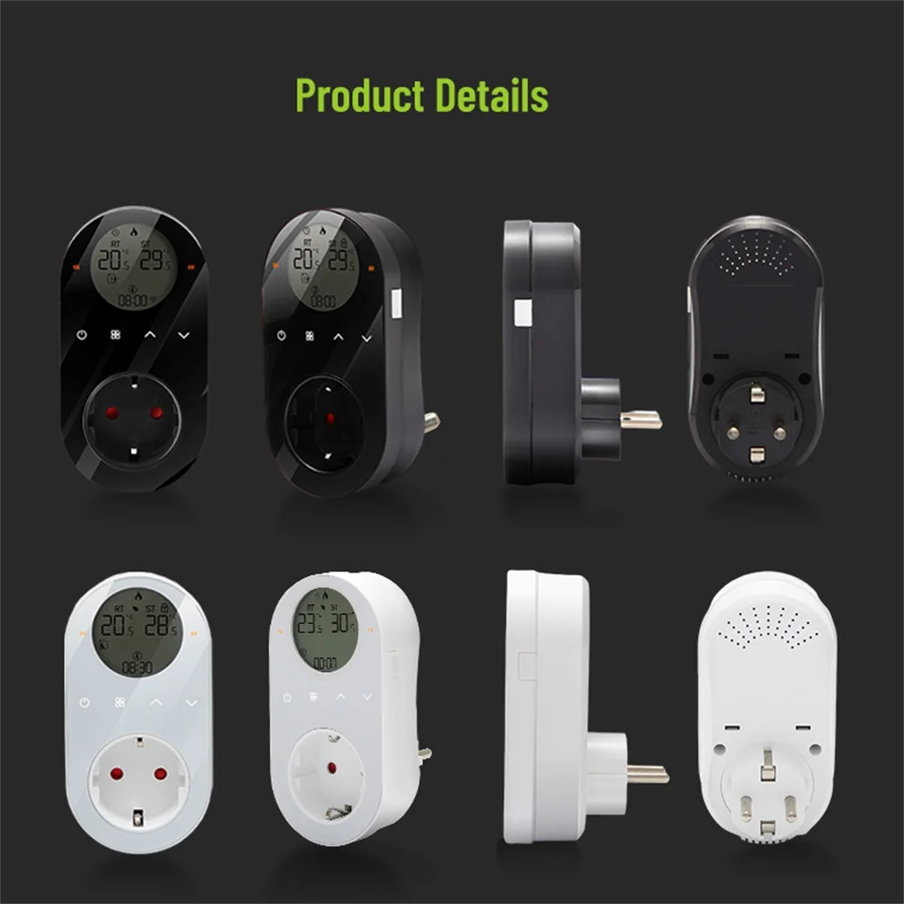 WIFI Smart Temperature Controller Socket for Electric Heating and Cooling Systems with Advanced Programming Options