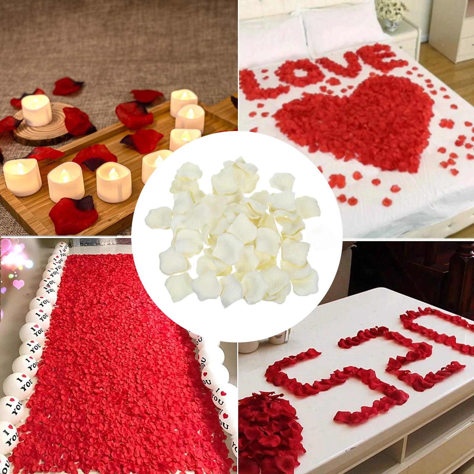 

Wedding Table Scatter Artificial Rose Petals Flower Craft Decorate Flowers Faux