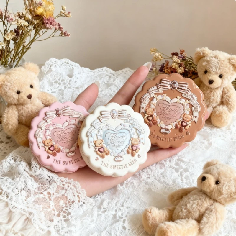 Sweet Bear Satin Embossed Blush Soft Radiant Natural Bright Color Smooth Texture Clear Finish Lightweight Long Lasting Makeup