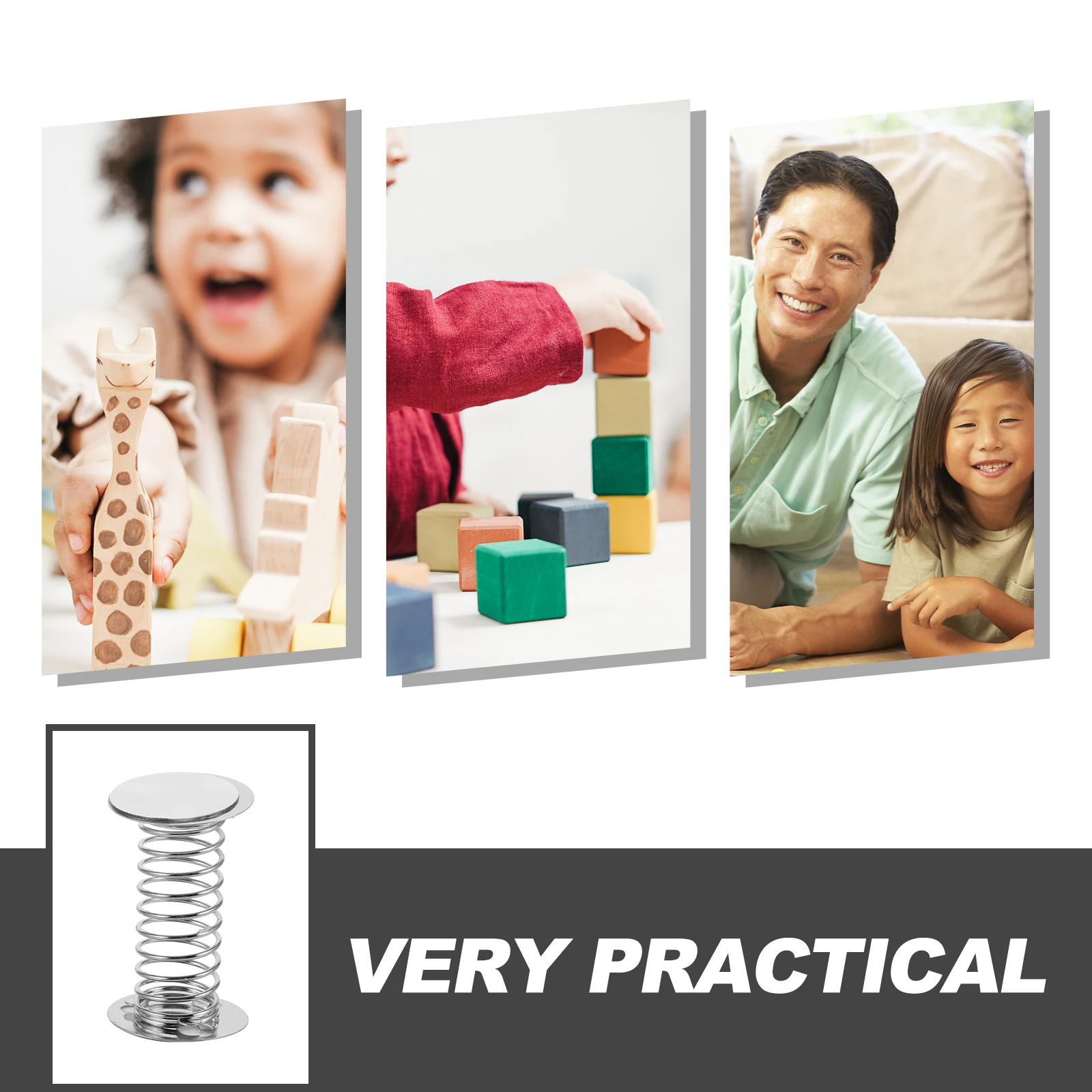 Support de Base à ressort, 10 pièces, tête secouée oscillante, ressorts métalliques de remplacement, bricolage artisanat décor de tableau de bord