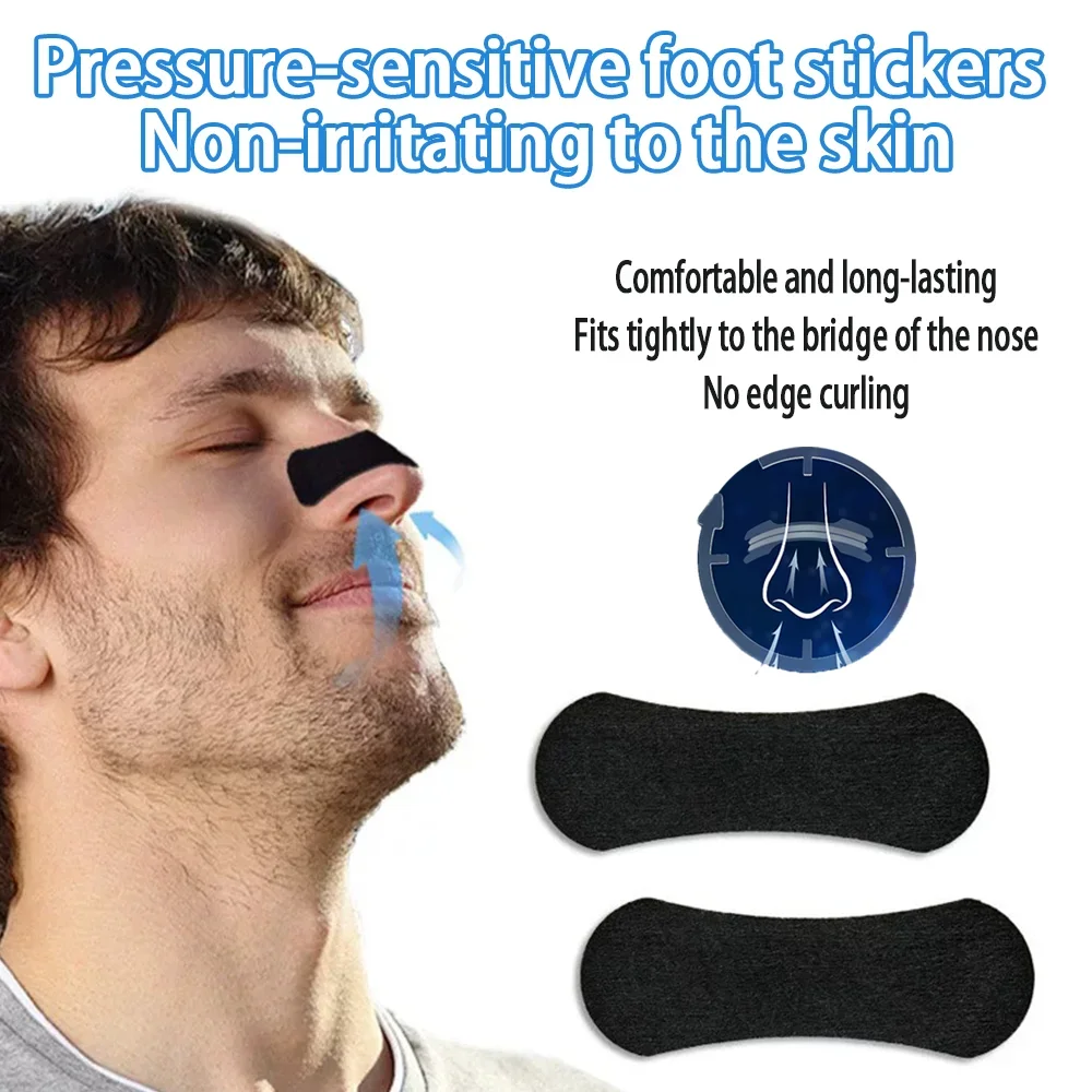 30/90/150/300Pcs Anti Snoring Sleep Nose Strips for Breathing Correction Physical Expansion Breathable Nasal Patch Better Sleep