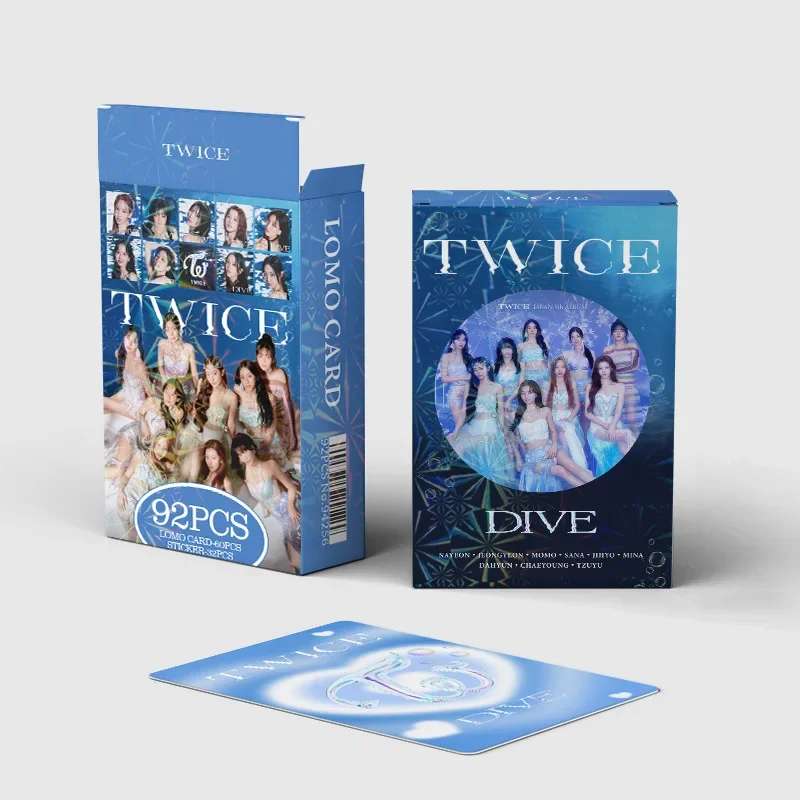 92pcs Kpop TWICE Lomo Cards New Photo album DIVE photocards HD Photo Stickers