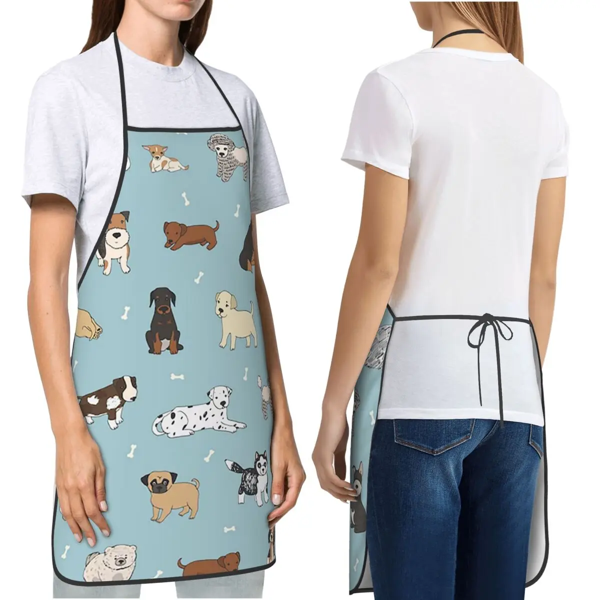 

Фартуки для щенков и собак, стол для приготовления пищи, выпечки, водонепроницаемый нагрудник для чистки кухни, передник для женщин и мужчин, садоводство