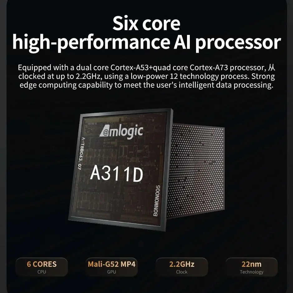 كمبيوتر Liontron-mini amlogic a311d a73 a53 كمبيوتر مدمج صناعي 6-core ، ddr4 ، g ، sdk ، مفتوح المصدر ، أندرويد ، لينكس