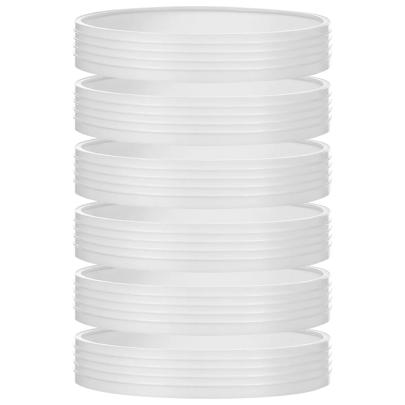 6pcs White Golf Hole Cup Rings for Practice