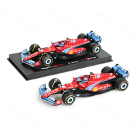 Bburago 1:43 Ferrari SF24 2024 Miami GP F1 Formula Racing Car Static Simulation Diecast Alloy Model Car Acrylic Box