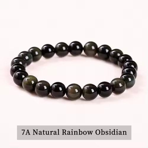JD Natural Stone Beads Bracelet Amethyst Tiger Eye Crystal Quartz Agate Gem Beads Bangles Women Men Reiki Healling Jewelry Gift - Image 7