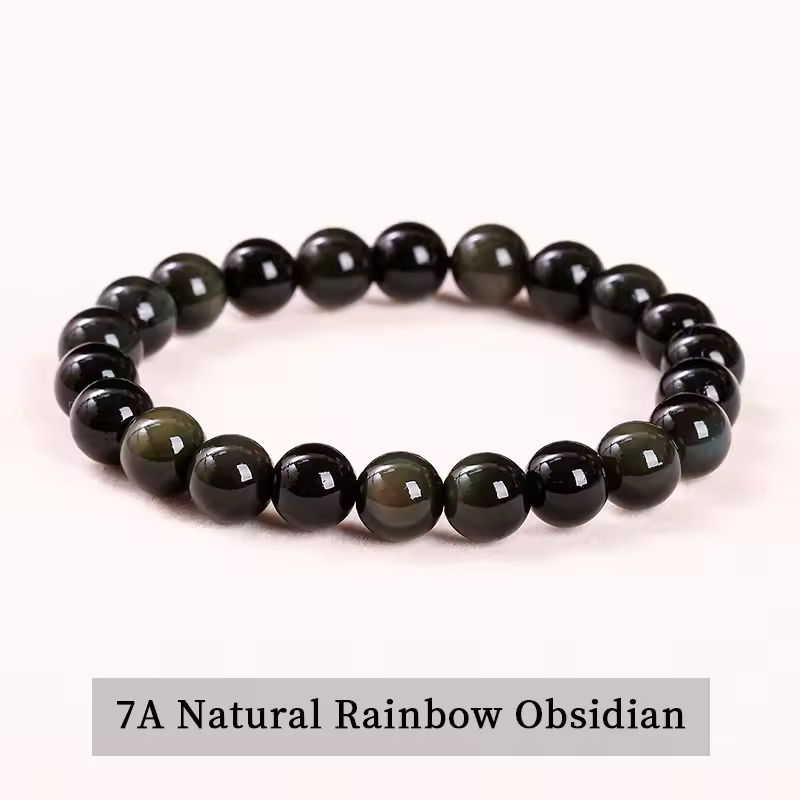 JD Natural Stone Beads Bracelet Amethyst Tiger Eye Crystal Quartz Agate Gem Beads Bangles Women Men Reiki Healling Jewelry Gift - Image 7
