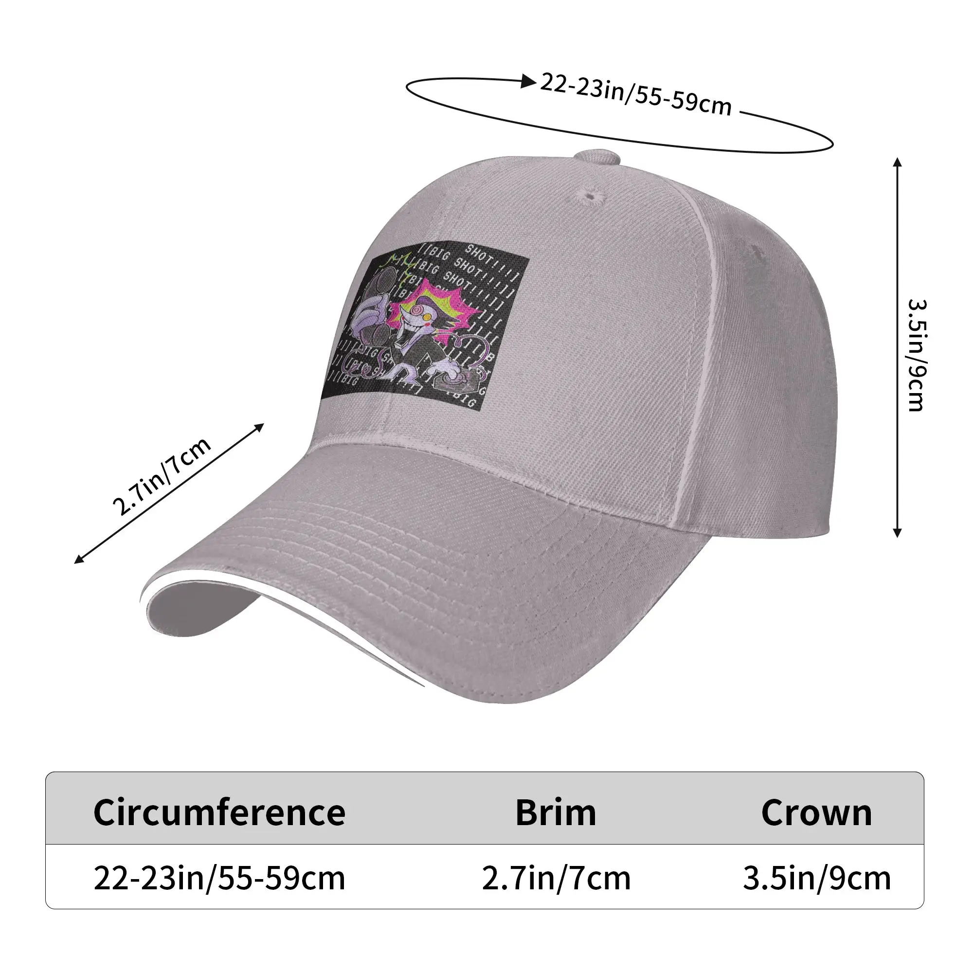 Spamton Deltarune Big Shot Cap Casual Baseball Caps Adjustable Hat Hip Hop Summer Unisex Baseball Hats Customizable
