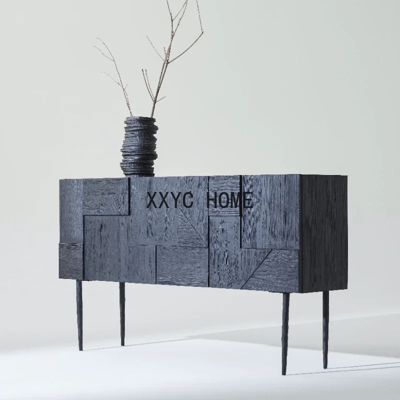 

Black Wood Living Room Cabinets Modern Nordic Organizer Display Entrance Cabinet Storage Home Armoires Corner Furniture