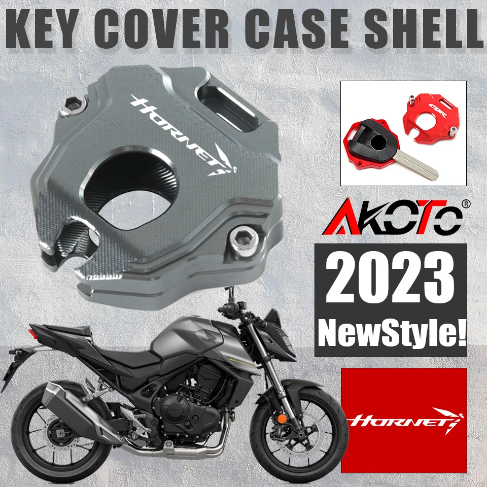 Motorcycle Accessories Key Cover Case Shell Keyring Cap FOR HONDA Hornet CB750 CB 750 2023 2024 Parts