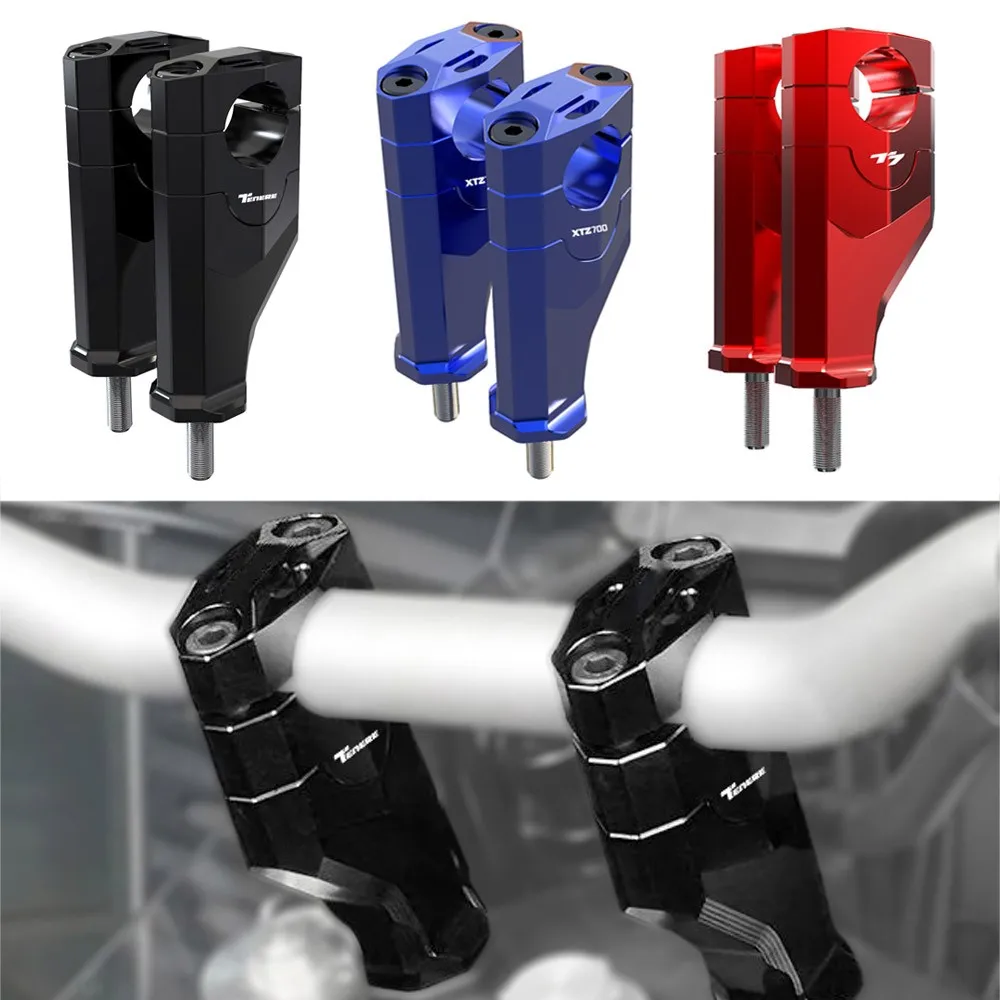 Motorcycle CNC Holder Handlebar Risers 20mm Offset 11mm Mount Clamp FIT FOR YAMAHA T7 TENERE 700 XTZ 700 TENERE Rally 2019-2023