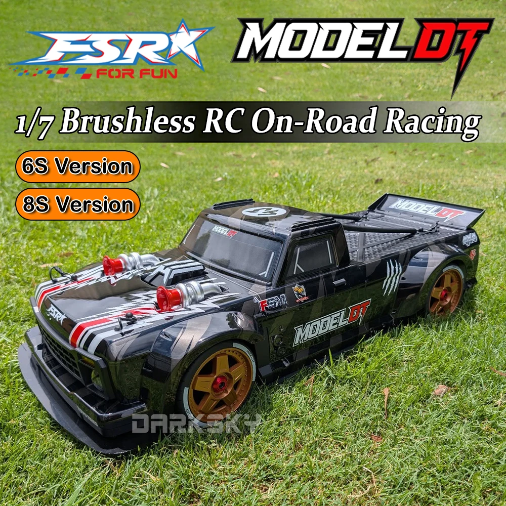 

Модель FSR DT, бесщеточный 4WD 1/7, имитация радиоуправляемого электрического дистанционного управления, модель автомобиля, дорожные гонки, RTR, игрушки для взрослых и детей