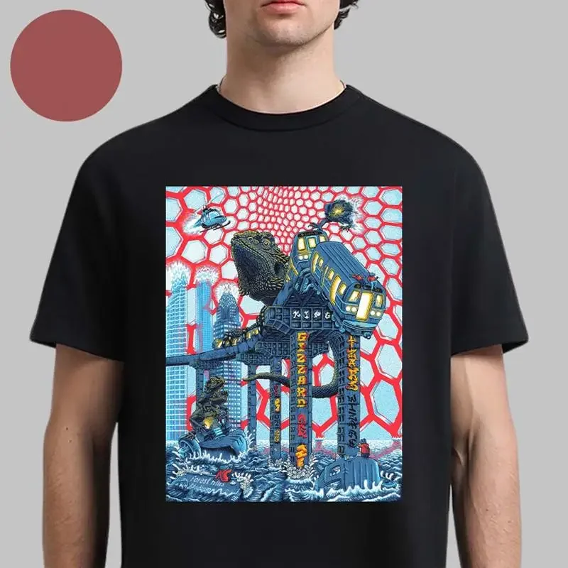 King Gizzard And The Lizard Wizard 2025 Event Poster At Forest Hills Stadium T shirt