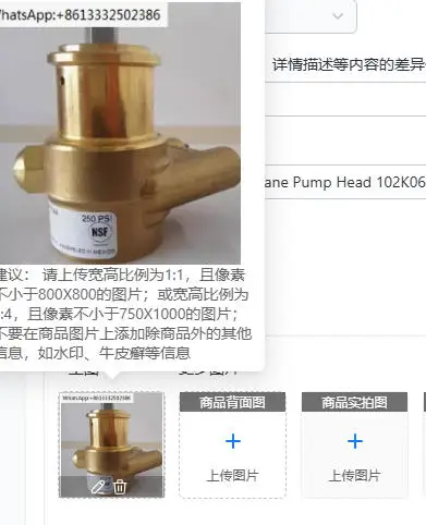 High Pressure 170PSI Vane Pump Head 102K060F12CA Booster Small Size for Efficient Flow
