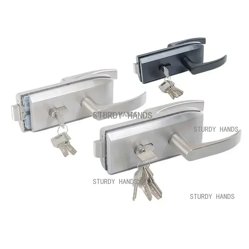 مكتب زجاج الباب قفل الحمام مقبض من الفولاذ المقاوم للصدأ قفل الباب غرفة نوم شرفة باب زجاجي Lockset أجهزة أمن الوطن