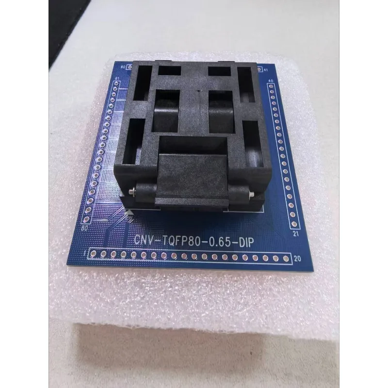 MQFP80 TQFP80 QFP80 spacing 0.65mm IC Burning seat Adapter testing seat Test Socket test bench in stock