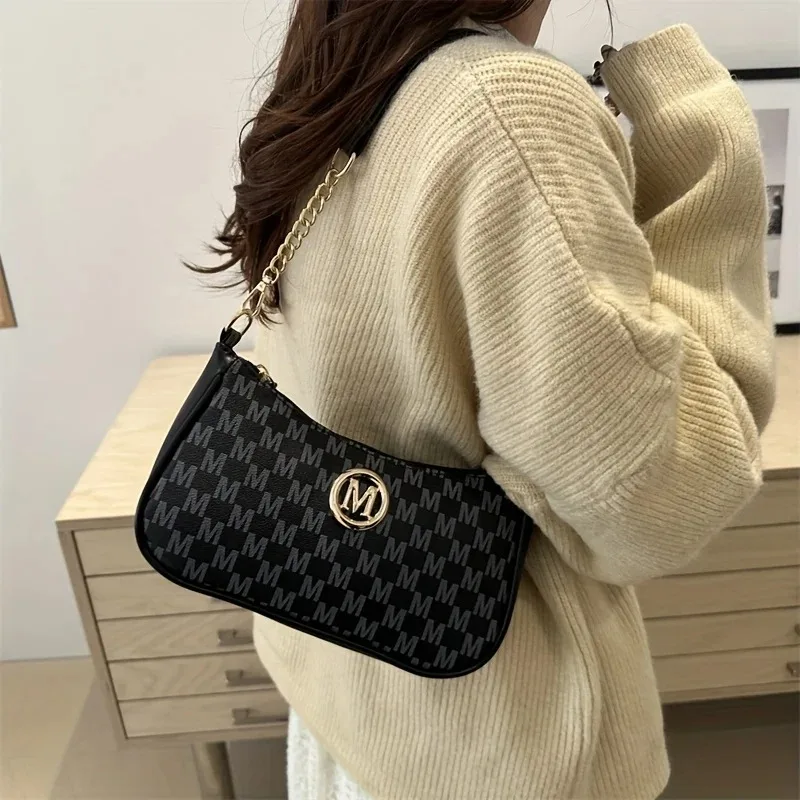 Handtasche im Vintage-Stil, Umhängetasche, verstellbarer Riemen, Damen-Messenger-Umhängetasche, elegantes Accessoire, Einkaufstasche, Geldbörse, schick – Detail 24