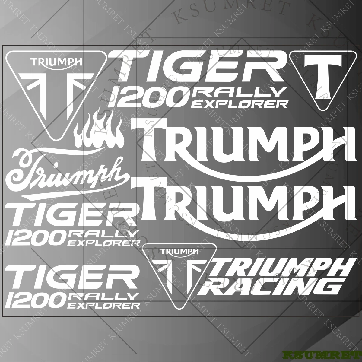 

For Triumph TIGER 1200 RALLY EXPLORER Sticker Logo Motorcycle Decal Tank Racing ACCESSORES Stickers Emblem Waterproof
