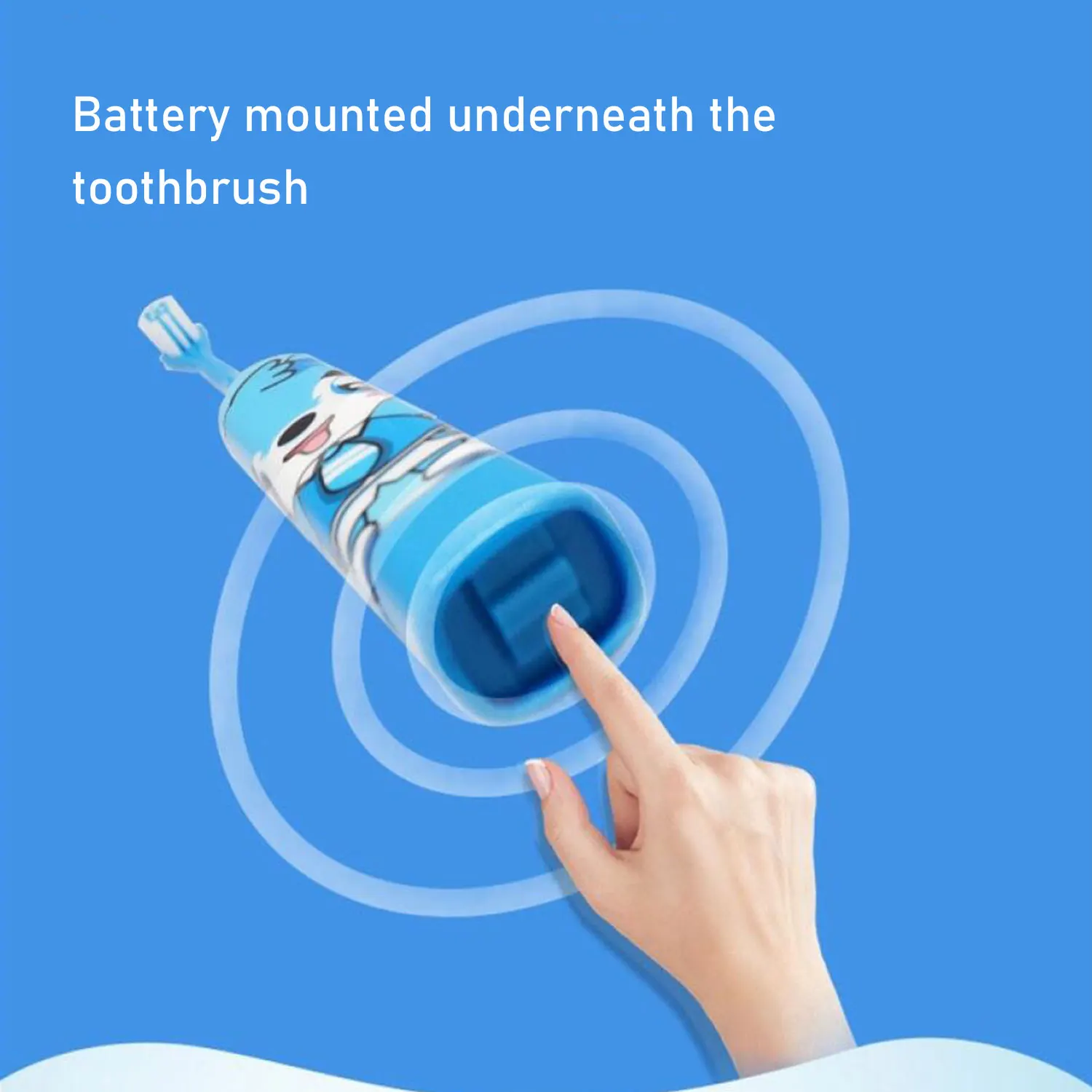 3pcs automatic ultrasonic electric toothbrush, creative cartoon pattern electric toothbrush, toiletries for children aged 3-12