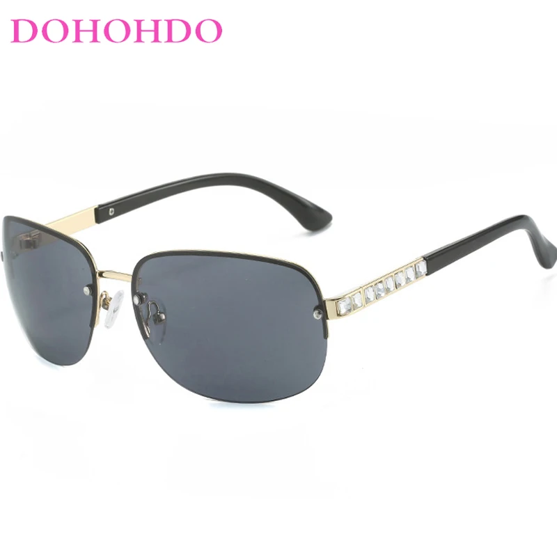 

DOHOHDO 2024 Vintage Y2K Women Sunglasses Metal Frame Rhinestone Men Sun Glasses Personalized Party Eyewear Fashion Punk Glasses