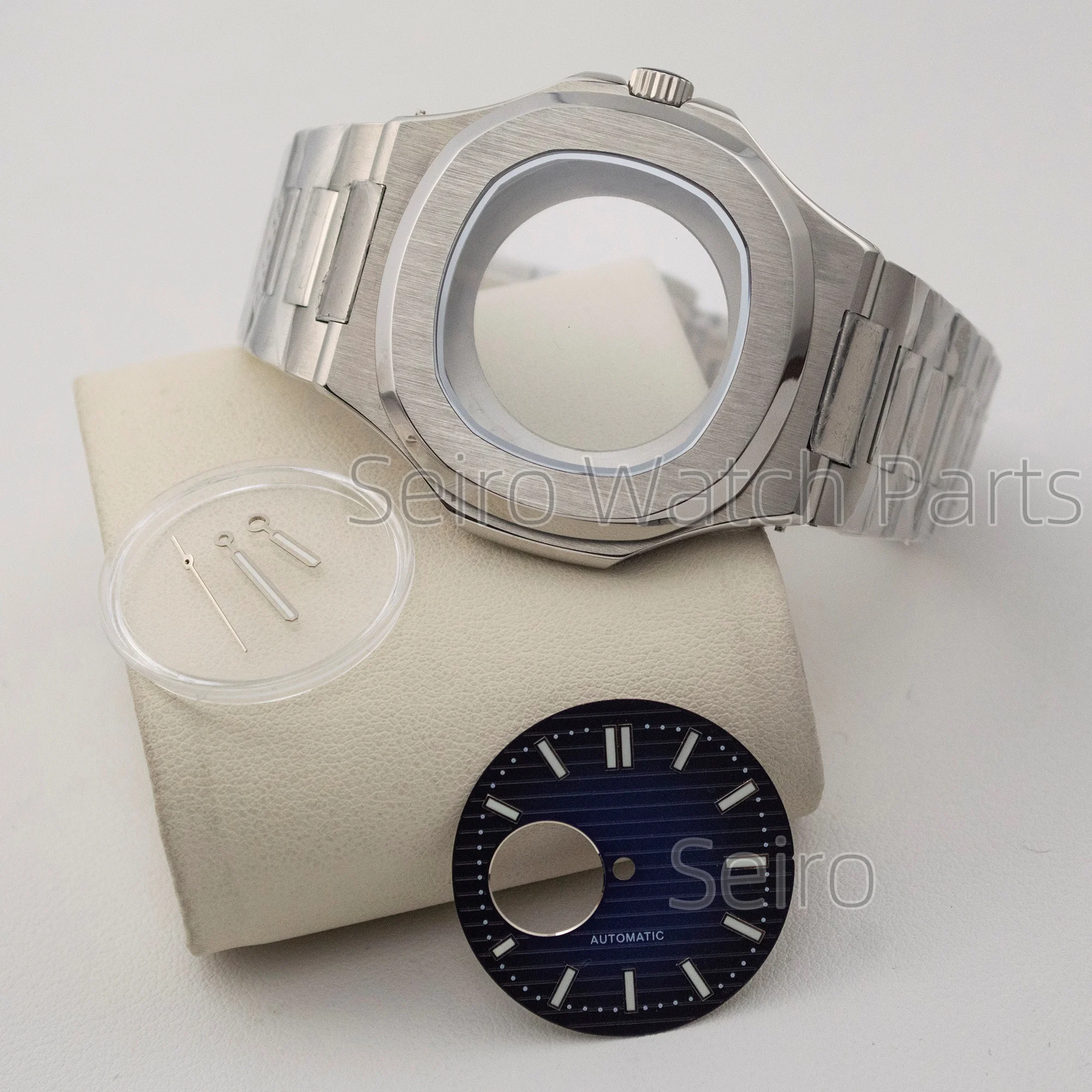 

41mm NH35 Case Stainless Steel for Nautilus Case Strap NH35 NH36 NH38 Movement 30.5mm Dial Men Watch Repair Replacement Cases